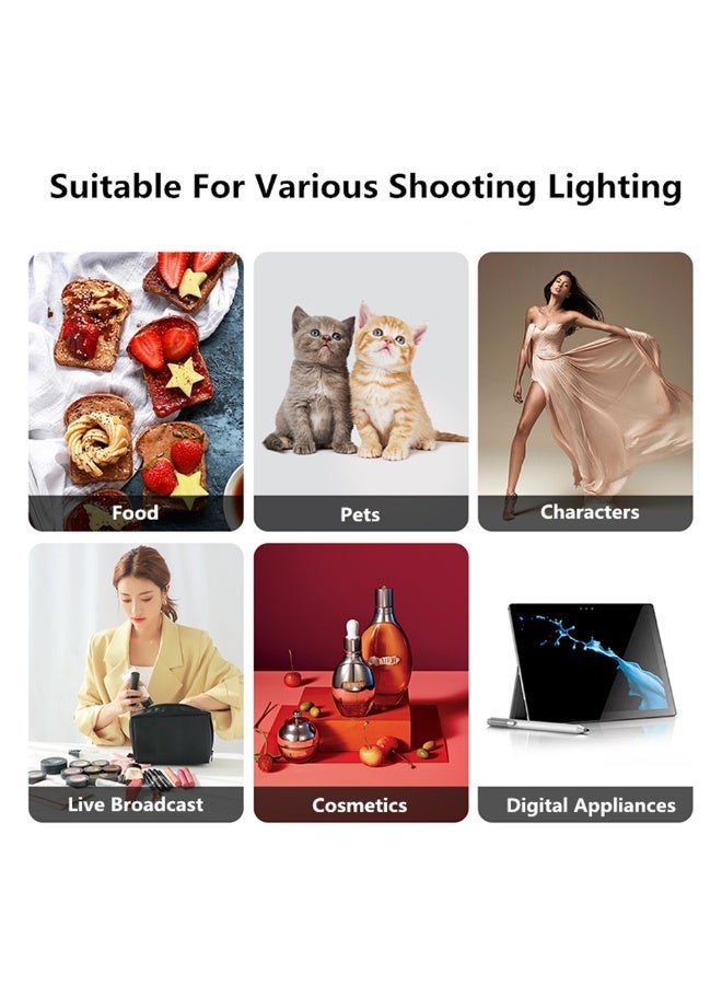 Glanfen Professional Photography Lighting Kit with 85W 3 Colors Remote LED Bulbs,SoftBoxes and Stand for Video Recording, Portraits Shooting - Image 5