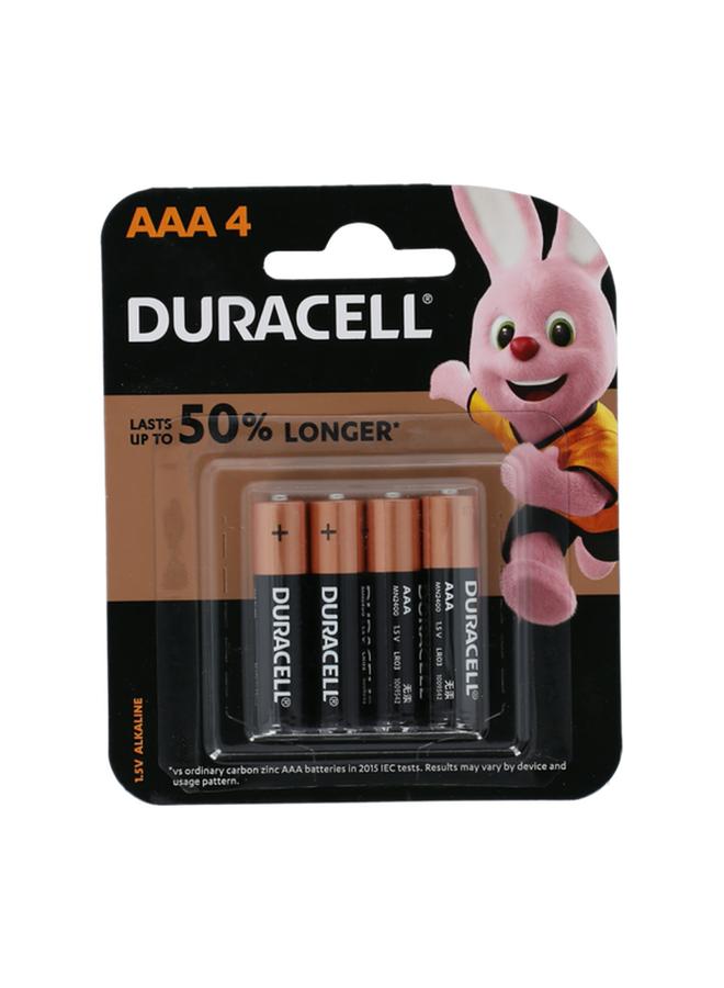 Duracell 4-Piece Long Lasting High Performance AAA Alkaline Battery Set Black and Copper - Image 2