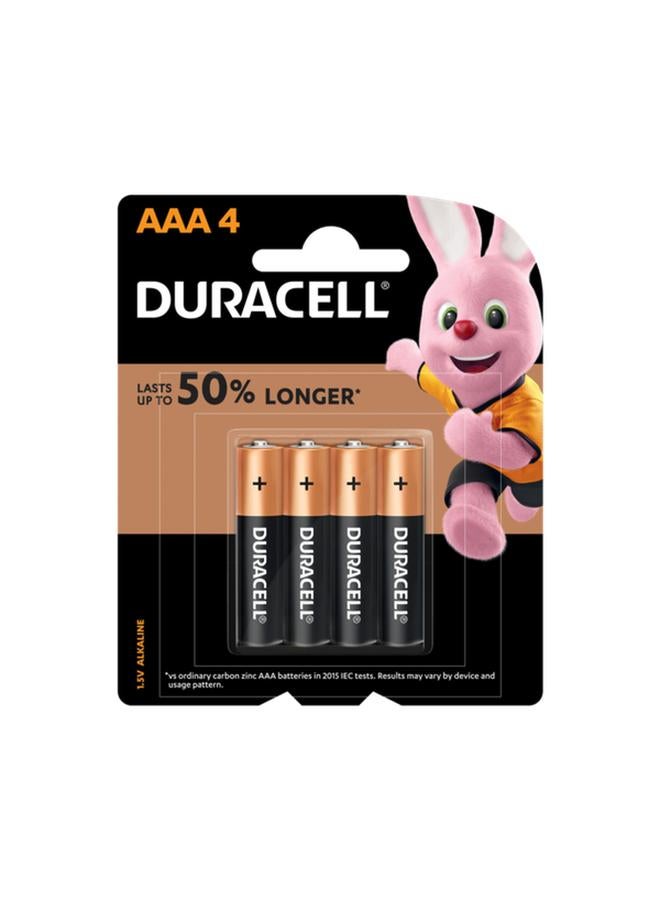 Duracell 4-Piece Long Lasting High Performance AAA Alkaline Battery Set Black and Copper - Image 1