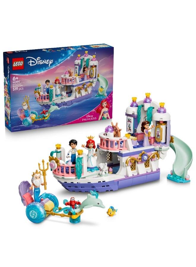 LEGO Disney Princess Ariel's Royal Wedding Boat Set 43299 (Age 6+, 519 Pieces) - Image 1