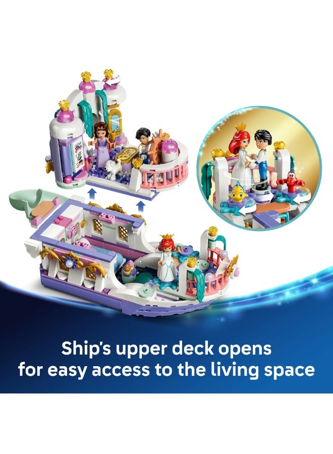 LEGO Disney Princess Ariel's Royal Wedding Boat Set 43299 (Age 6+, 519 Pieces) - Image 3