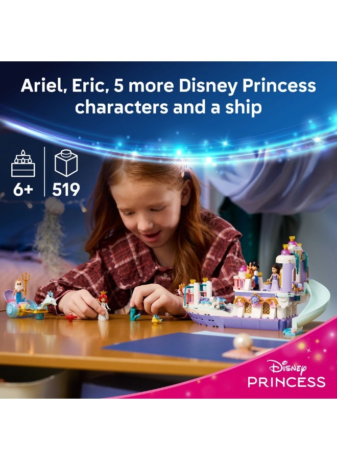 LEGO Disney Princess Ariel's Royal Wedding Boat Set 43299 (Age 6+, 519 Pieces) - Image 2