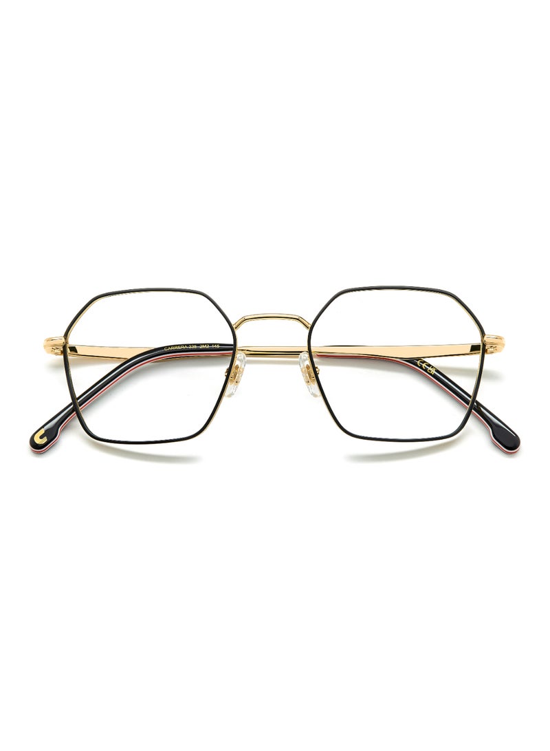Carrera نظارة شمسية مستطيلة الشكل للرجال من CARRERA 335 43 - مقاس العدسة: 43 مم - أسود ذهبي B - Image 4