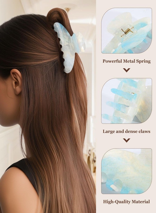 Molans 3PCS Hair Claw Clips Acrylic Clamps for women - Non-slip Strong Hold Barrettes for Thin Thick Hair, Medium hair clips Accessories - Image 4