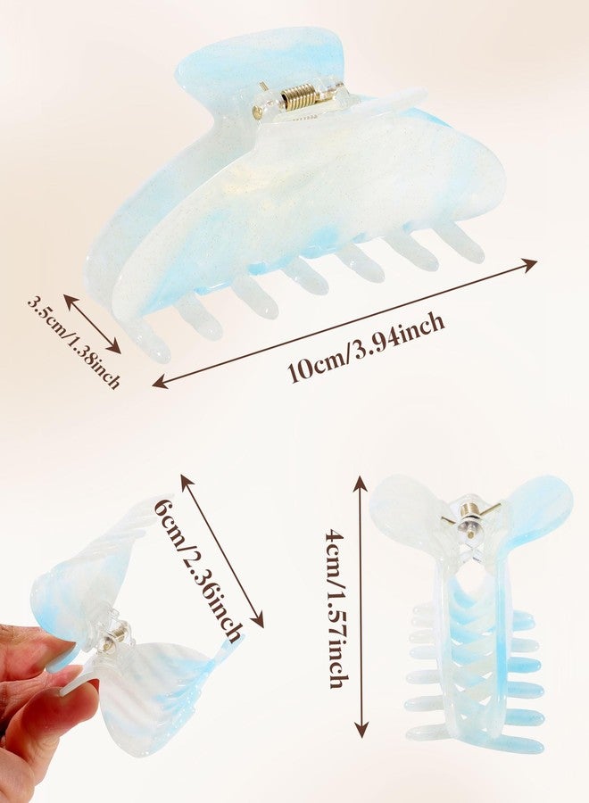 Molans 3PCS Hair Claw Clips Acrylic Clamps for women - Non-slip Strong Hold Barrettes for Thin Thick Hair, Medium hair clips Accessories - Image 2