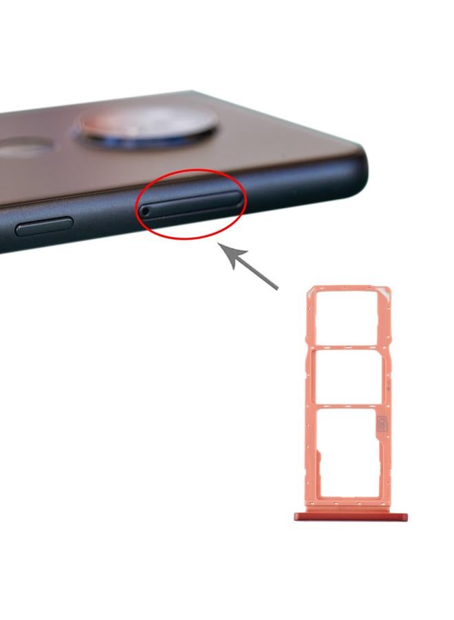 erorex SIM Card Tray + SIM Card Tray + Micro SD Card Tray for Nokia 7.2 / 6.2 TA-1196 TA-1198 TA-1200 TA-1187 TA-1201(Orange) - Image 1