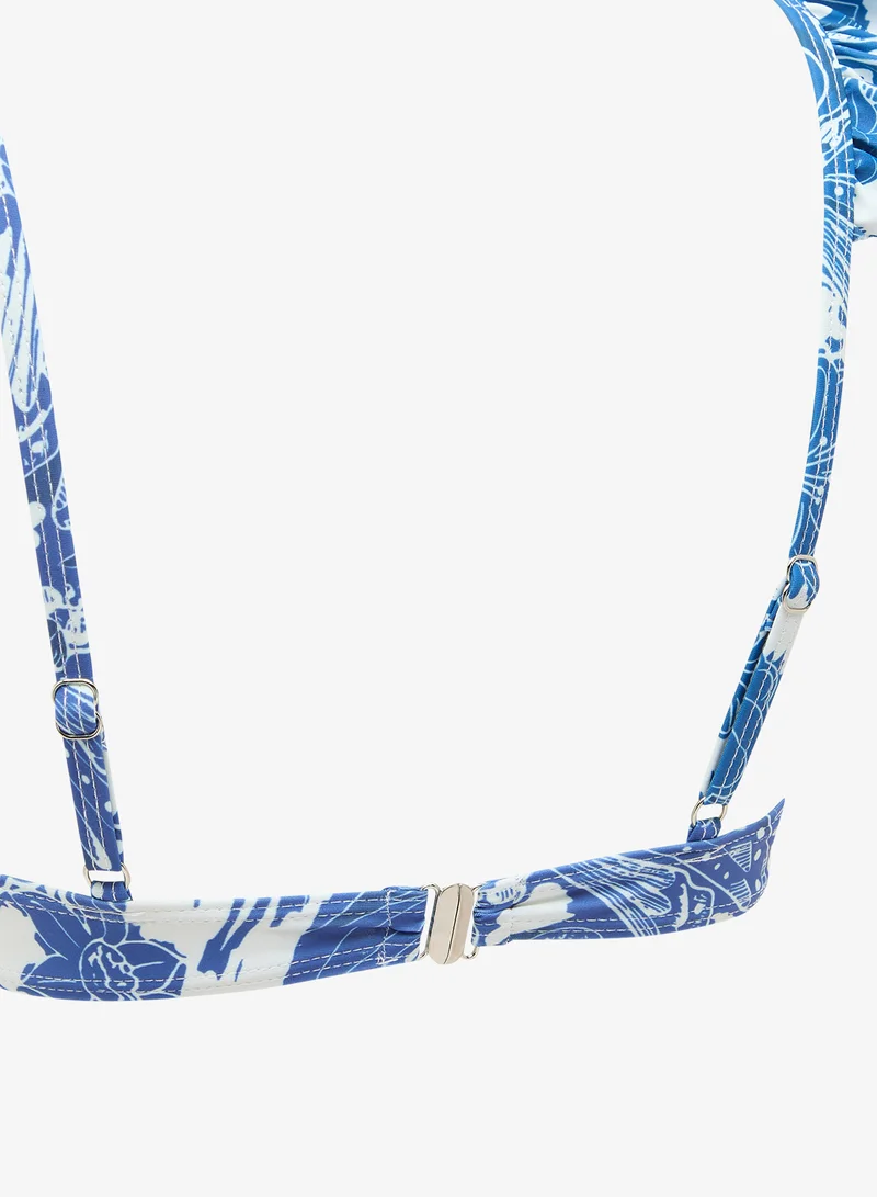 Ella  Monochrome Printed Bikini Set for Women | Best Price UAE