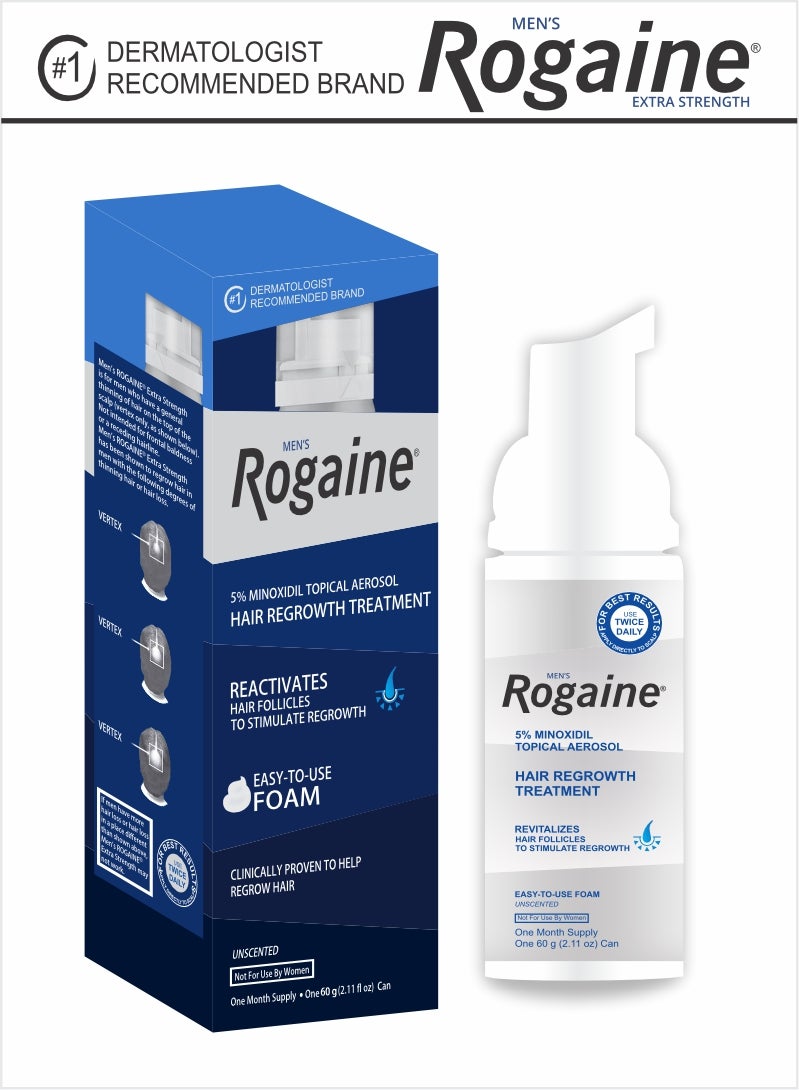 Regaine Hair Regrowth with Rogaine 60 GM Foam – Minoxidil Formula for Thinning Hair - Image 3