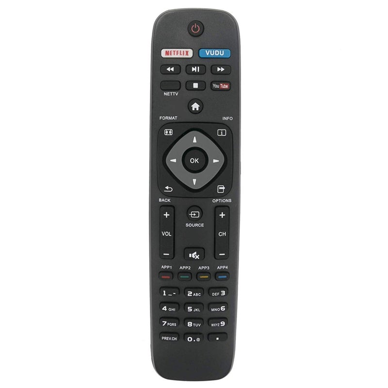 BOMAZ Universal Replacement Remote Control for Philips 55PFL5703/F7 50PFL6902/F7 50PFL6602/F7 50PFL5601/F7B 50PFL4901/F7B 55PFL4901 55PFL4901/F7 58PFL4909/F7 65PFL4909/F7 Smart TV - Image 1