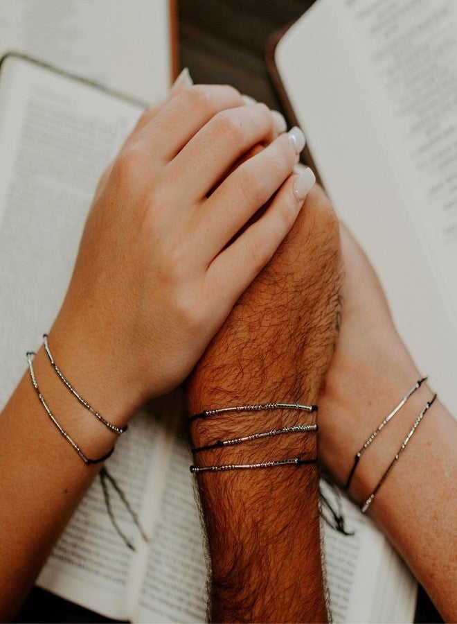 Loved Creations Morse Code Bible Verse Braclet Encouragement Bracelets Gift for Best Friends Christian Gifts, Sterling Silver , no gemstone - Image 3