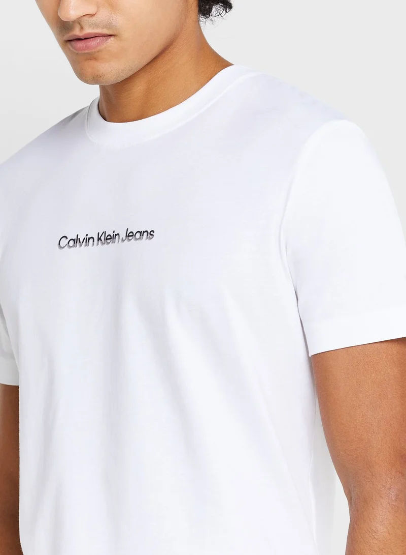 Calvin Klein Jeans Logo Crew Neck T-Shirt