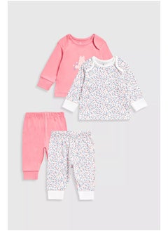mothercare Ditsy Baby Pyjamas - 2 Pack  - Image 1