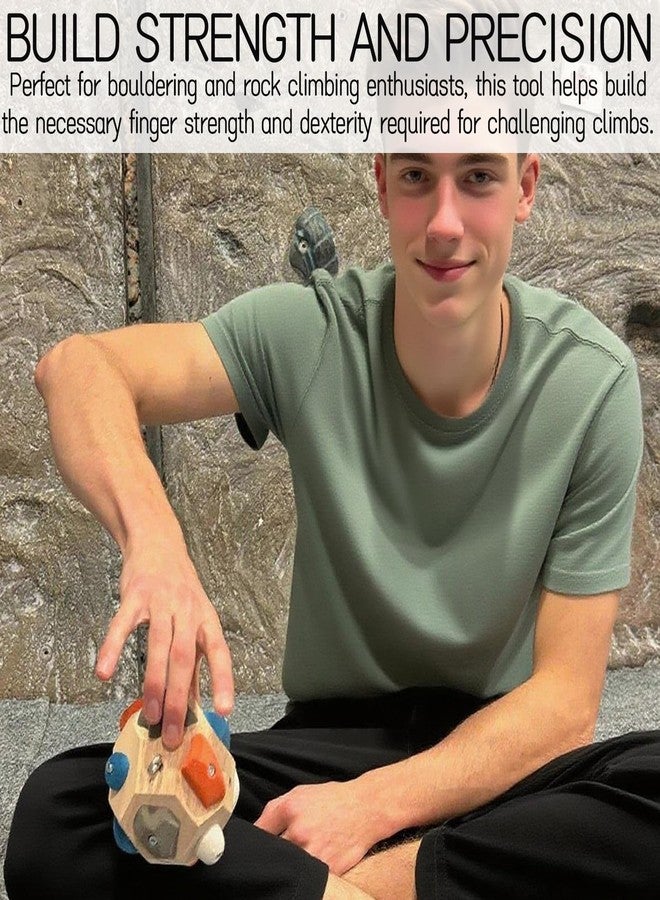 Roioiow Handcrafted Climbing Blocks Toys| Finger Strengthener & Grip Trainer for Rock Climbers | Bouldering Training Tool | Ideal Gift for Beginners & Professionals - Image 4