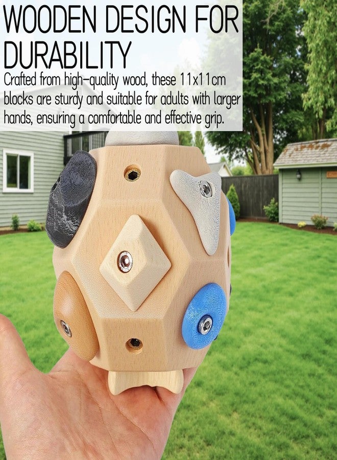 Roioiow Handcrafted Climbing Blocks Toys| Finger Strengthener & Grip Trainer for Rock Climbers | Bouldering Training Tool | Ideal Gift for Beginners & Professionals - Image 5