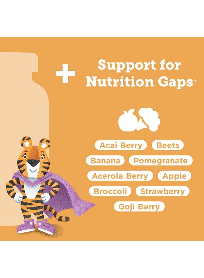 Hyland's Kids Multivitamin + Superfoods Boost, Sugar Free Natural Strawberry Flavored Gummies with Fruits & Veggies Blend, 60ct Bottle - Image 4