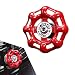 Dogary Car Rotary Knob Decor Metal Retro Valve Handwheel One Click Start Decor Trim SelfAdhesive Engine Start Stop Knob Protector Universal for Most Cars Red - Image 2
