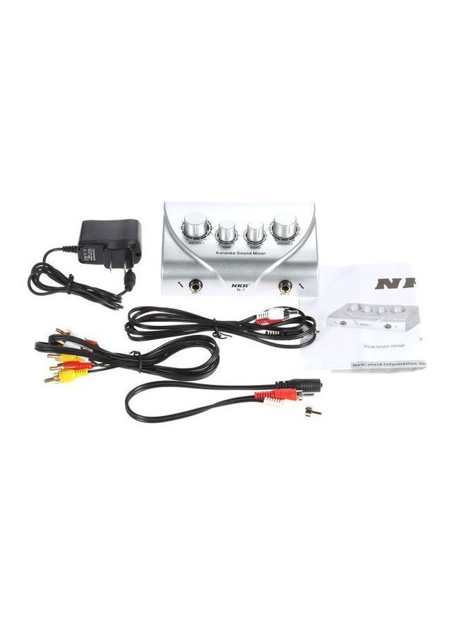 NIBEMINENT Karaoke Sound Mixer I1787-A Silver - Image 5