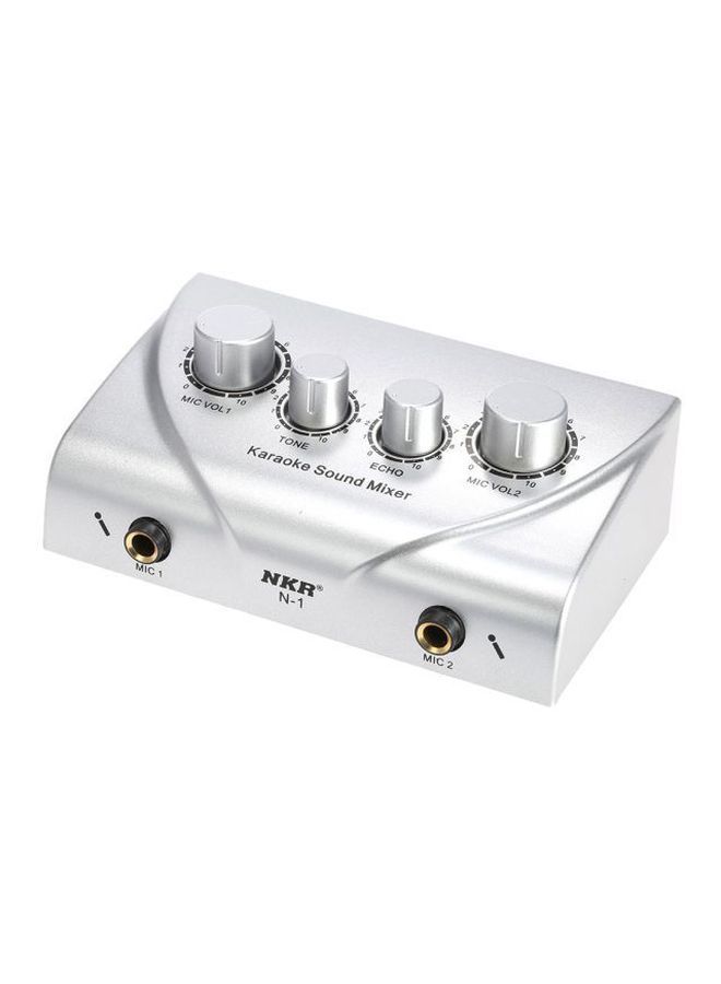 NIBEMINENT Karaoke Sound Mixer I1787-A Silver - Image 4
