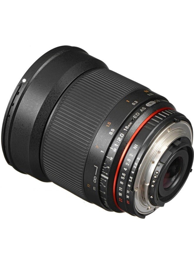 Rokinon 16mm F/2.0 ED AS UMC CS Lens for Nikon F Mount Cameras  - Image 3