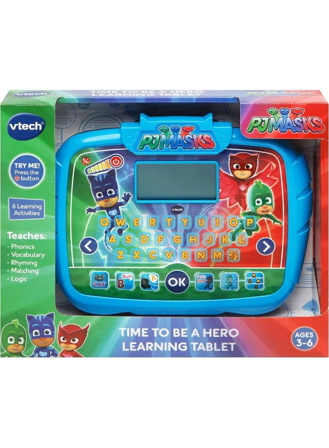 vtech Time To Be A Hero Learning Tablet | Pj Masks Learn Tab, 6 Learning Activities | Interactive Toy With Sounds And Visual Feedback | Multicolor