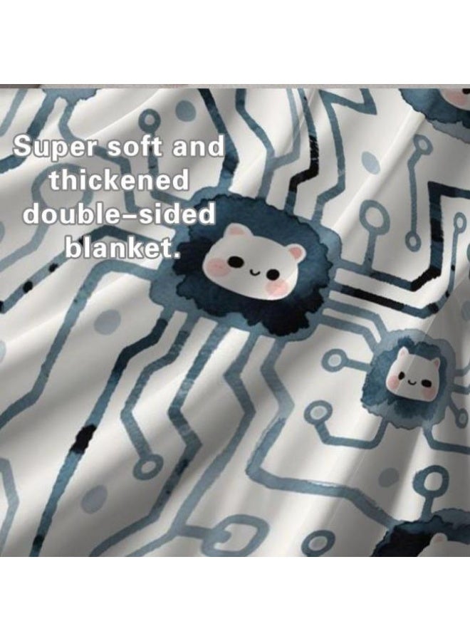 general Children's or student cartoon flannel thin blanket (warm and comfortable, suitable for sleep, games) 100cm*150cm - 1045 - Image 5