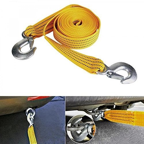 Guance Car Auto Towing Tow Cable Rope Heavy Duty 3 Ton 2.65Mtr for Skoda Rapid TSI 2020 - Image 1