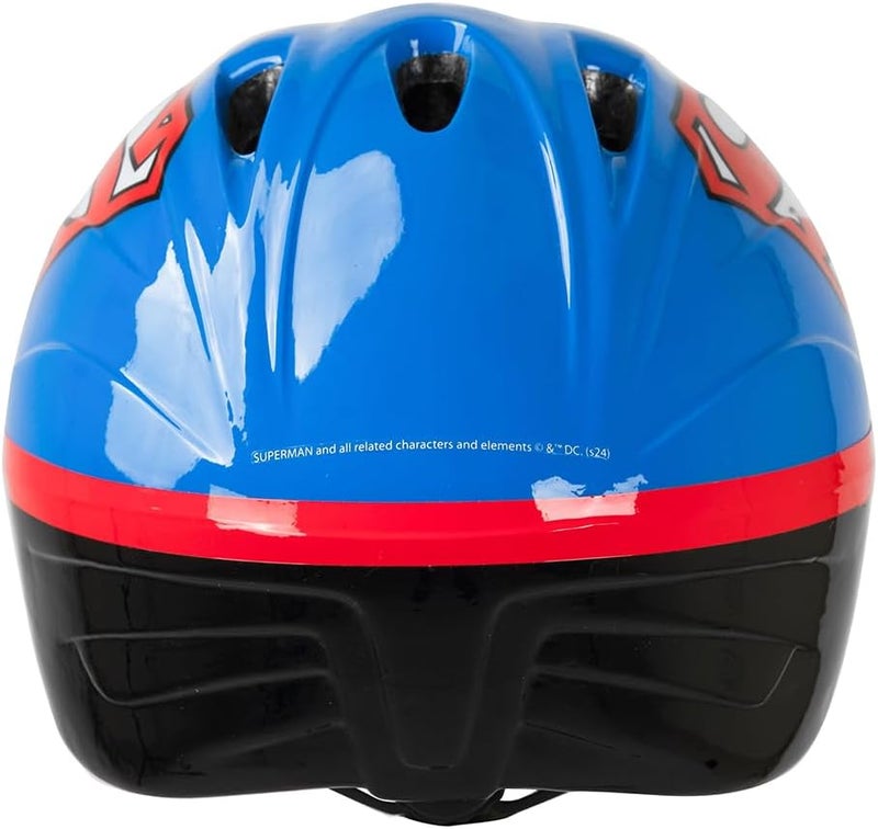Spartan Superman Kids Helmet for Ages 3–6 | Medium Size 50–52cm | DC Superhero Bike, Skate, and Scooter Safety Gear | Lightweight Shell with Air Vents | Adjustable Chin Strap | SP-9141 - Image 4