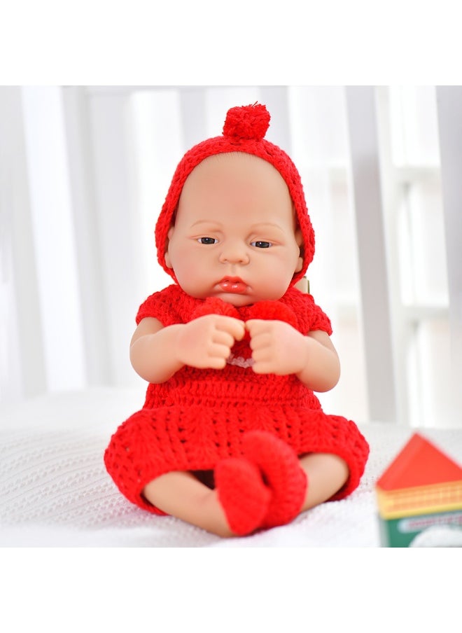 xozgdovg Newborn Reborn Realistic Baby Doll for Kids - 16-Inch Girl Playhouse Toy 