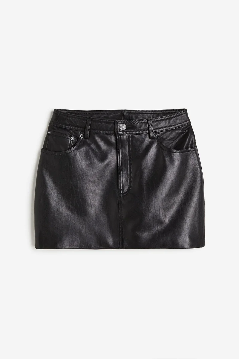 H&M Leather mini skirt
