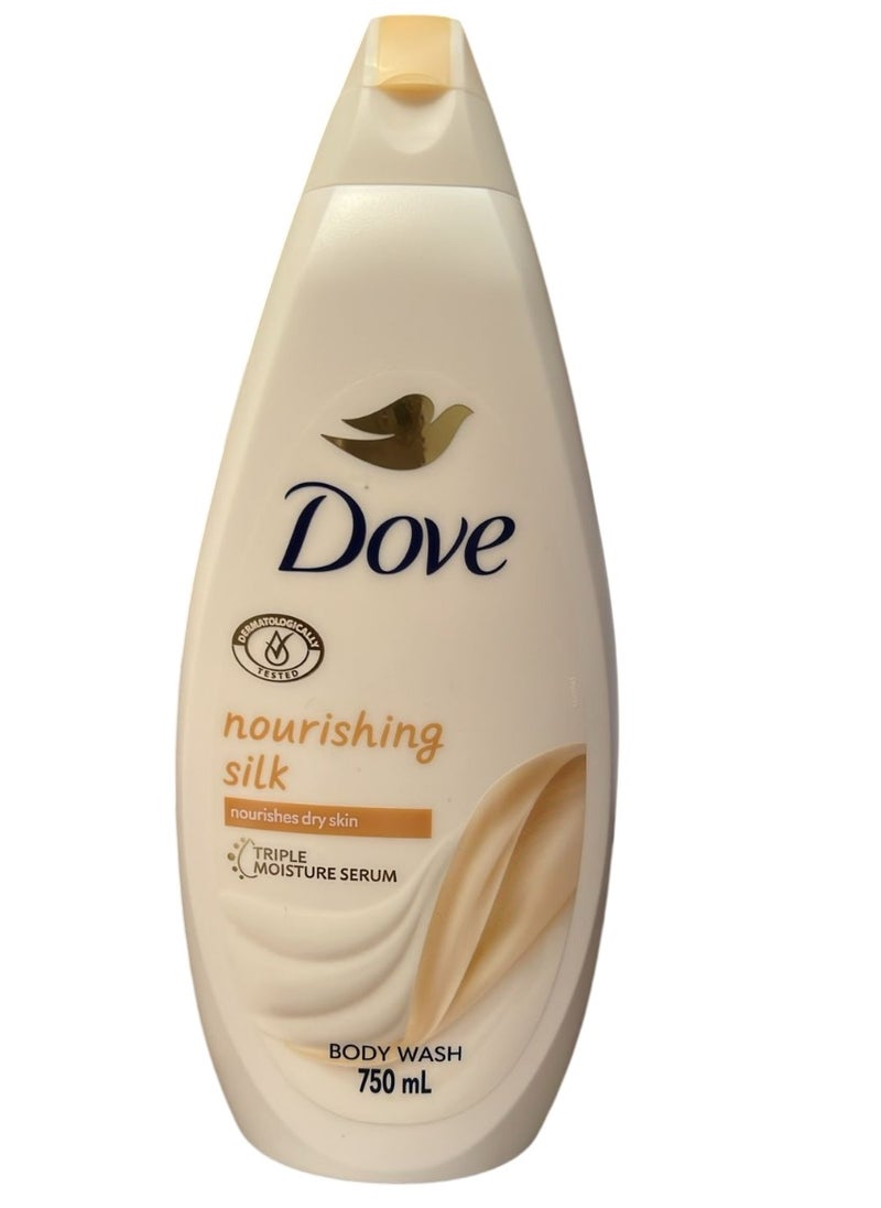 Dove Nourishing Silk Nourishing Dry Skin Body Wash 750 ML 