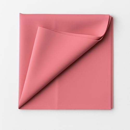 PENTAMED Ultra Soft Rubberised Textile Fabric Sheet | Waterproof, Washable, Reusable Mattress Protector for Adults, Toddlers & Babies | Non-Absorbent Bed, Sofa & Crib Protection. (Pink, 1 x 1 Meter) - Image 1