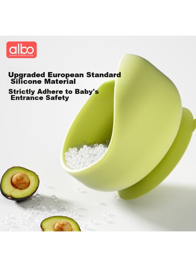 Albo Baby Food Bowl, Newborn Infant Suction Cup Bowl, Children's Tableware, Anti-fall, Heat-resistant, Portable Silicone Bowl, Cj360 - Image 2