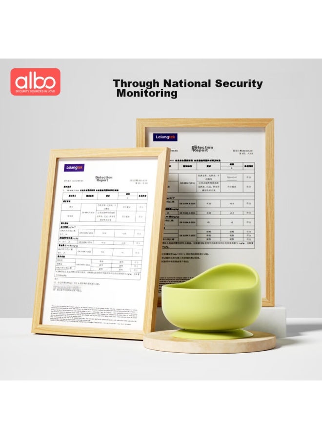 Albo Baby Food Bowl, Newborn Infant Suction Cup Bowl, Children's Tableware, Anti-fall, Heat-resistant, Portable Silicone Bowl, Cj360 - Image 3