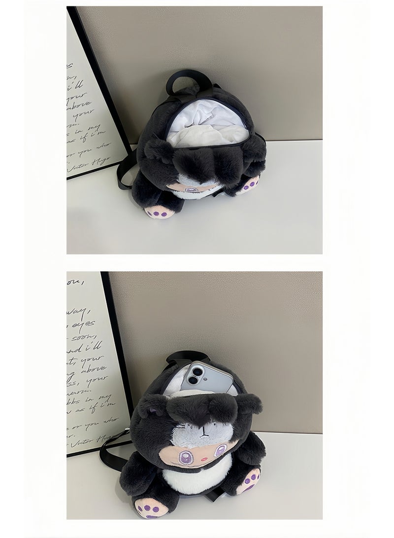 لابوبو حقيبة ظهر مدرسية للأطفال بتصميم جديد ومتحول من دمية لابوبو المحشوة - Image 4