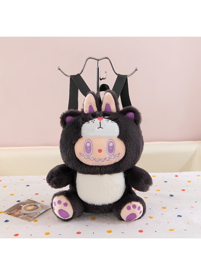 لابوبو حقيبة ظهر مدرسية للأطفال بتصميم جديد ومتحول من دمية لابوبو المحشوة - Image 1