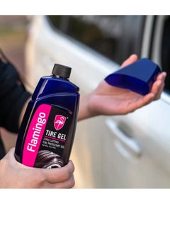FLAMINGO Flamingo High Gloss Tire Protectant Gel 500 ml  - Image 3