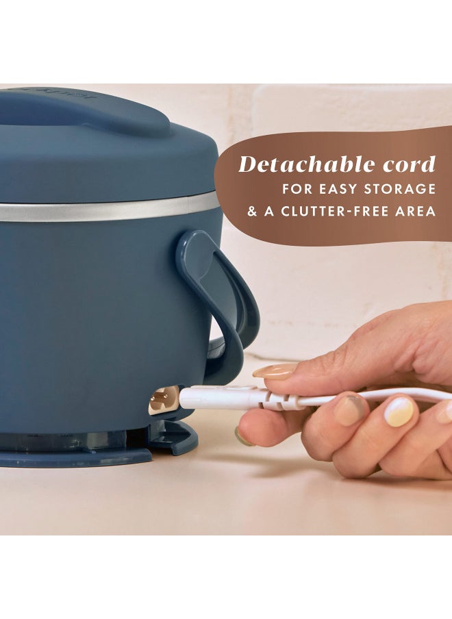 Crock-Pot Electric Lunch Box, Portable Food Warmer for On-the-Go, 20-Ounce, Faded Blue