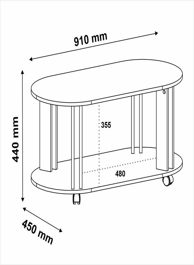 Pilati Center Coffee Table Cedar Color91x44x45 cm  - Image 3