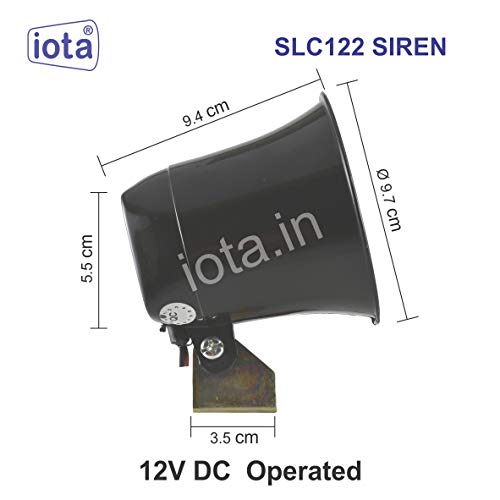 iota SLC122 (12v) Electronic Siren (Black) - Image 5