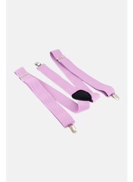 Men Adjustable Suspender Belt, Lilac