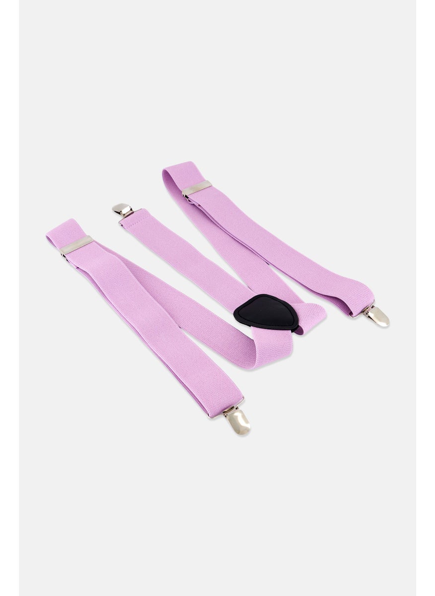 Asos Design - Men Adjustable Suspender Belt, Lilac - Image 1