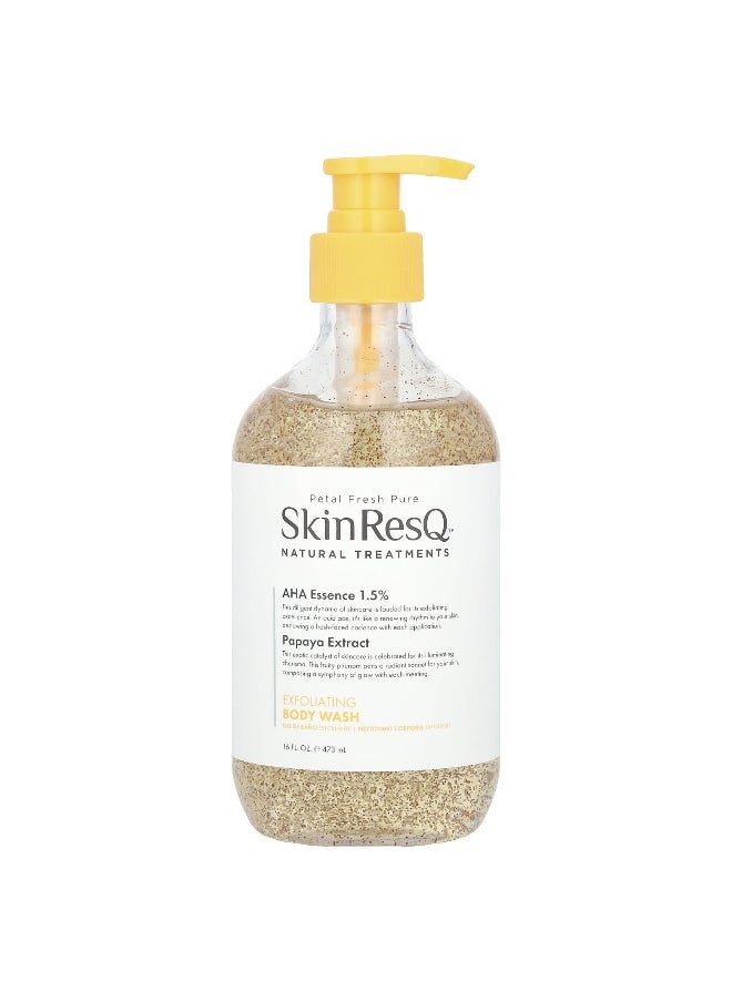 Petal fresh Petal Fresh, Skin ResQ Natural Treatments, Exfoliating Body Wash, 16 fl oz (473 ml)  - Image 1