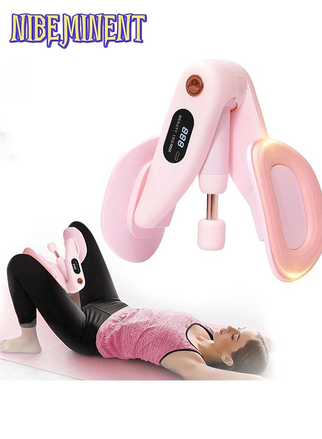 NIBEMINENT LED Thigh Trainer Tool with Counter Inner Thigh Exerciser Adjustable Thigh Muscle Strengthen Device Convenient Fitness Equipment - Image 1