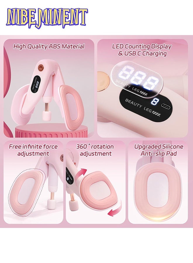 NIBEMINENT LED Thigh Trainer Tool with Counter Inner Thigh Exerciser Adjustable Thigh Muscle Strengthen Device Convenient Fitness Equipment - Image 4