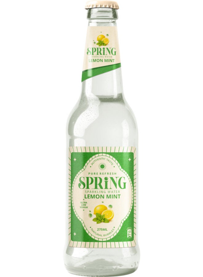 Sugar Free Lemon and Mint Flavored Sparkling Water 275 Ml