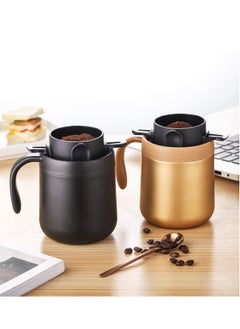 Excefore Portable Coffee Maker Set ,Stainless Steel Mug & Collapsible Pour Over Filter Enjoy Fresh Coffee Anywhere for Camping, Travel, and Office Use  - Image 2