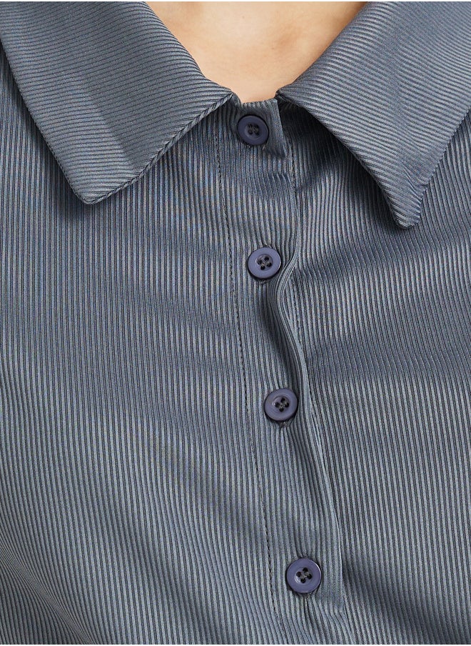 Take Two Take Two Solid Short Sleeve Shirt and Pants Co-Ords  - Image 3