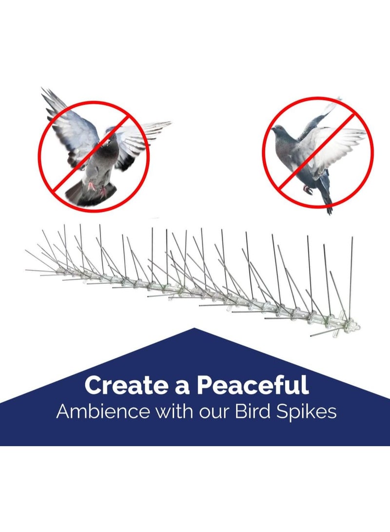 Bird-X Stainless Steel Bird Spikes For Assorted Species Cover 10 Ft. Area - Image 5