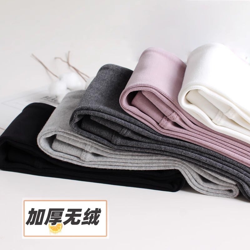 Girls' Thick Children'S Pants Cotton Black Outer Wear Spring White Long Pants For Baby Girls - Image 2