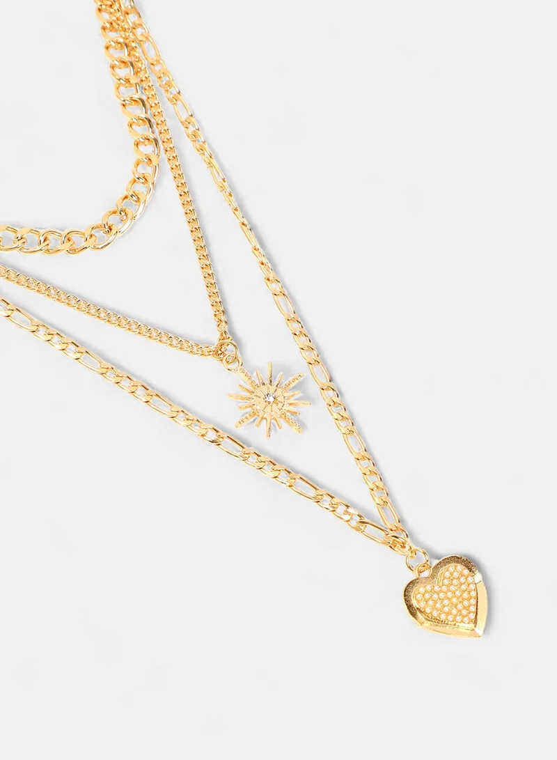 SOHI Pearls Layered Artificial Necklace Jewellery